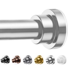 Shower Curtain Rod, 27-76 Inch Adjustable Spring Tension Shower Rod, 1 Inch D...