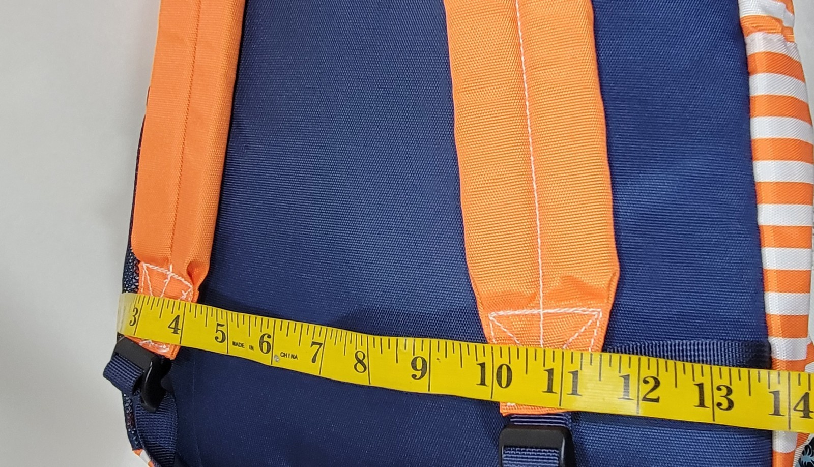 Whataburger Striped Patch Backpack Orange White S… - image 9