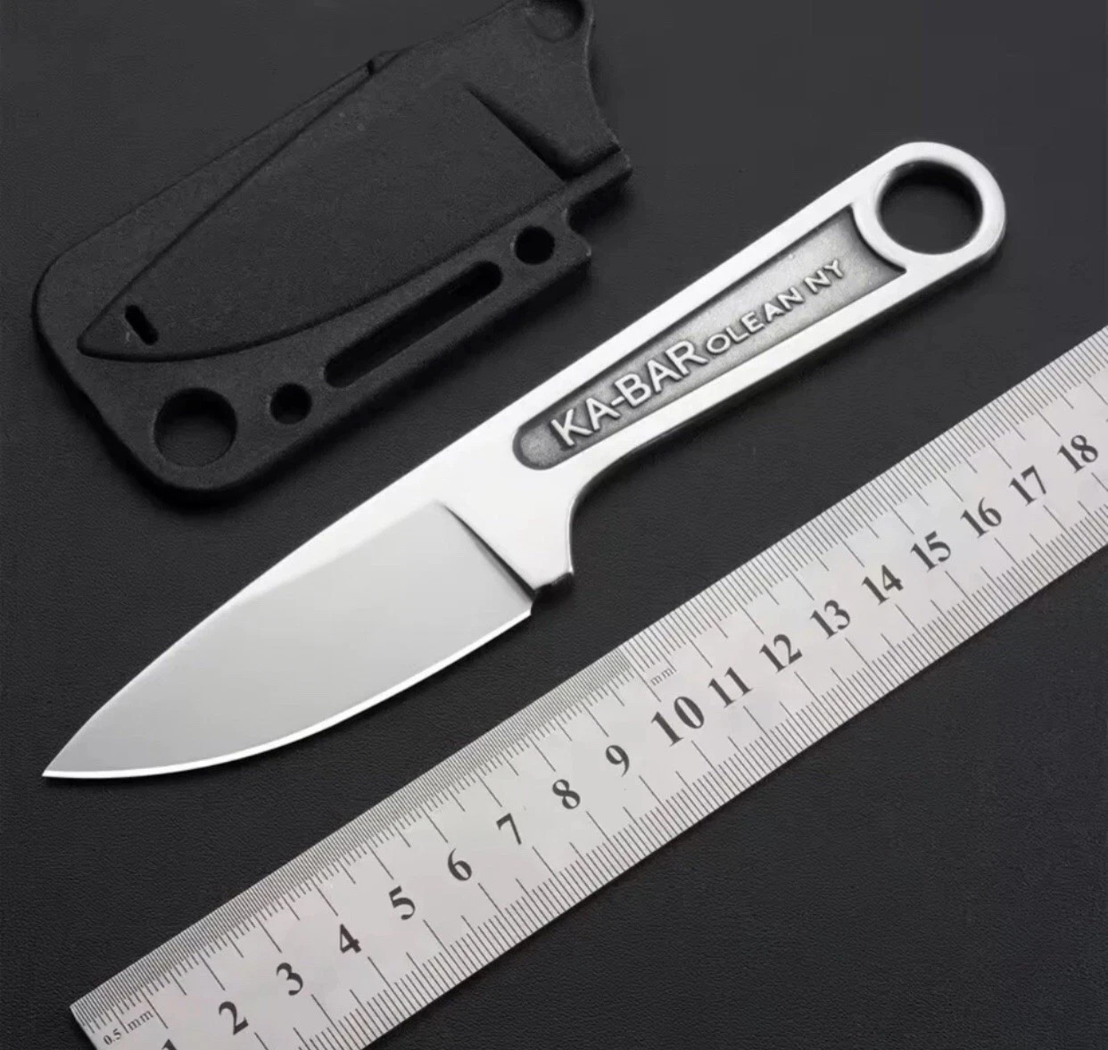 Ka-Bar Wrench Fixed Knife  3" Blade 425 Carbon Steel One Pie