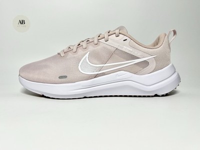Nike Downshifter 12 Straßenlaufschuhe kaum rosa pink weiß UK Größe 7,5