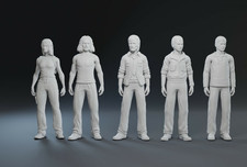 LOST TV SHOW 3D Print Figure - Kate, Sayid, Daniel, Miles, and Jacob 1:24 1:18