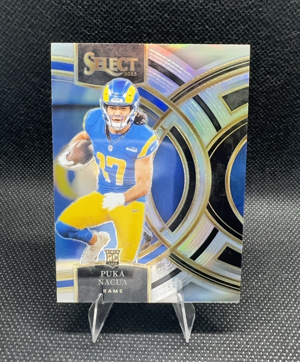 2023 Panini Select - Premier Level Puka Nacua #199 Silver Prizm (RC)