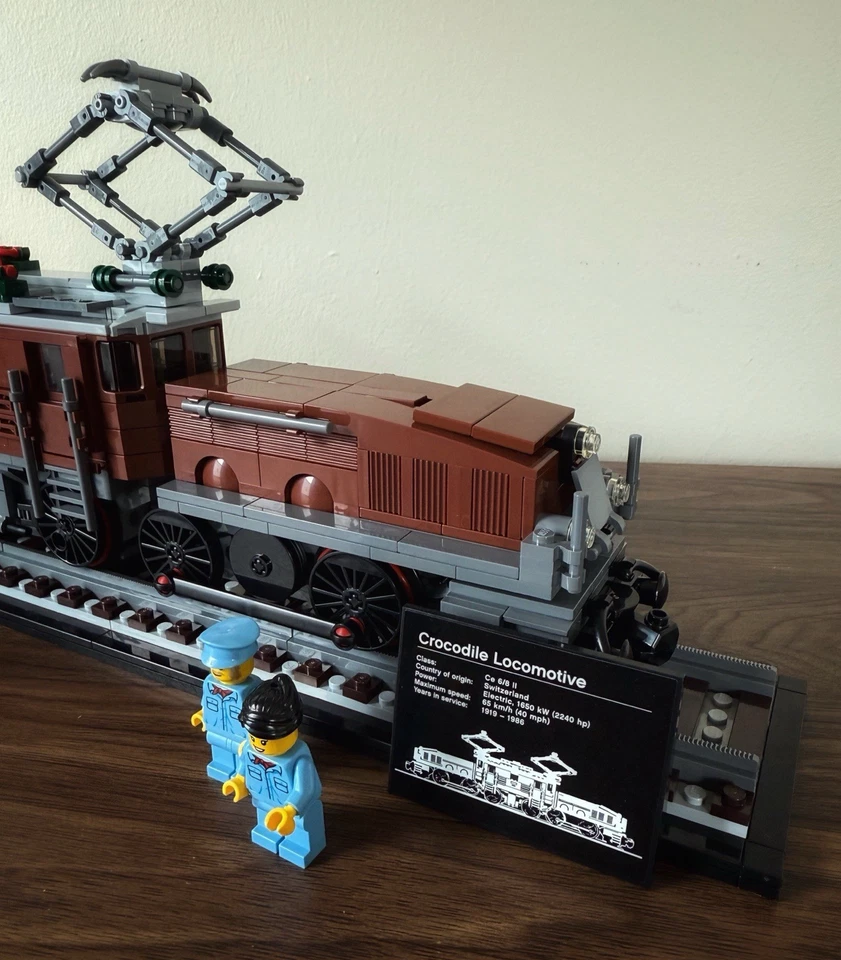 Lego Classics Crocodile Locomotive (10277) 100% Complete & Assembled - Image 3 of 4
