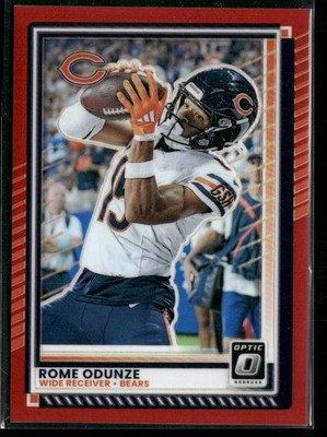 2025 Donruss Optic #151 Rome Odunze Red SN