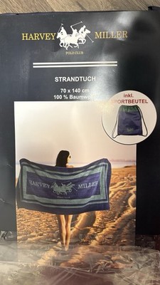 Mäner Strandtuch mit Beutel Baumwolle
