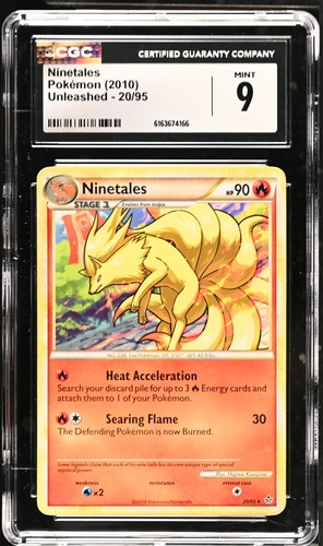 Ninetales graded CGC 9 for sale on eBay