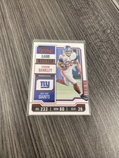 2023 Panini Contenders - Saquon Barkley #77 Red Game Ticket. Pink!