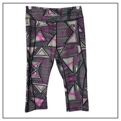 The North Face Leggings Women M Gorpcore FlashDry Geometric Performance Crop