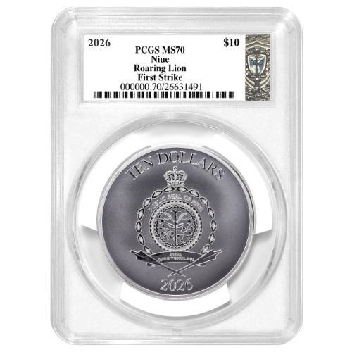 2026 - 5 oz .9999 Fine NIUE Roaring Lion Truth Series Silver Coin