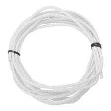 Braided Leather Cord, 3 3.3 Yard for Jewelry Making, White, 3 meters