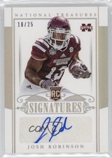 2015 National Treasures College Century Silver 18/25 Josh Robinson #254 Auto g0d