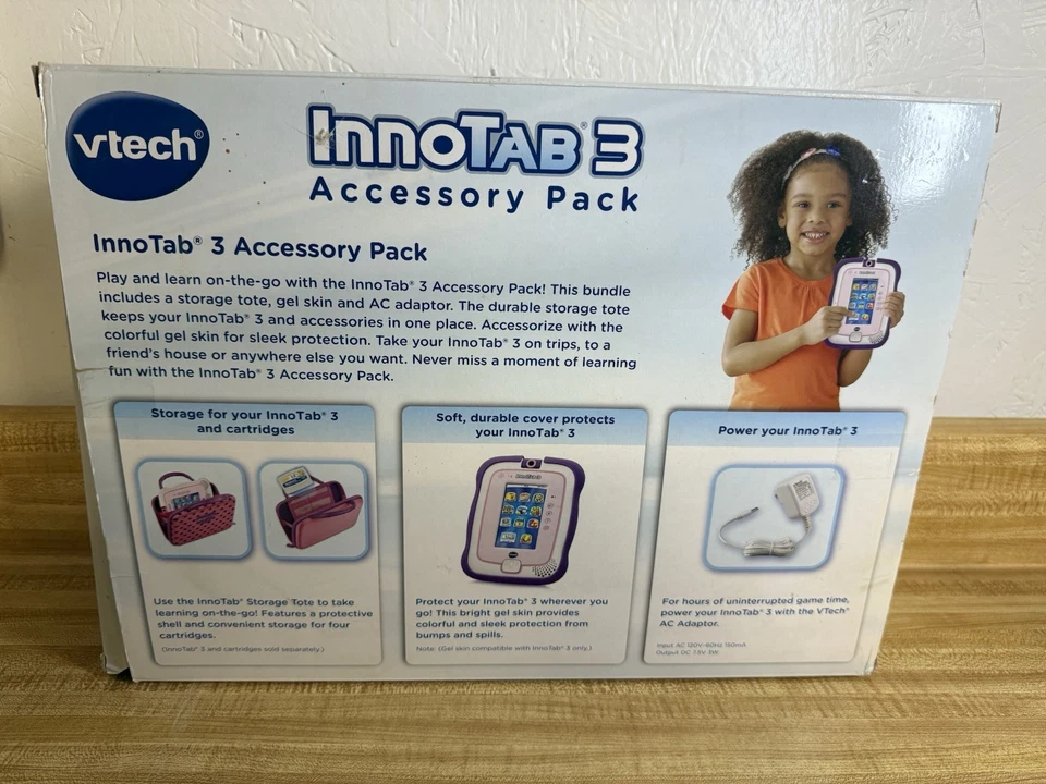 Vtech InnoTab3 ACCESSORY Pack. Tote Gel Skin Ac Adapter Included In PKG Sealed - Image 4 of 4