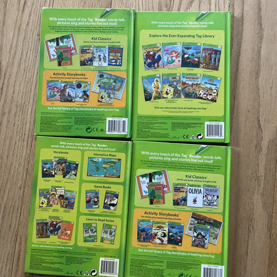 Leapfrog Tag Pen Books Four Lot Pixar Cars Toy Story 3 Dinosaurs - Image 4 of 4