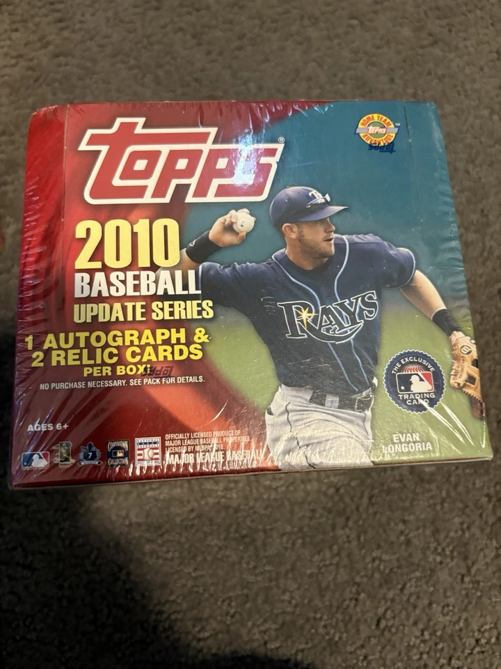 Topps 2010 Baseball Update Series Jumbo Hobby Box HTAp still sealed  - Image 2 of 4
