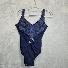 Longitude one piece swimsuit Womens 12T stretch retro cruise beach vacation pool