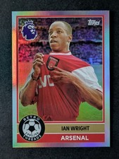 2025-26 Topps Premier League IAN WRIGHT Rainbow Foil Retro Threads Arsenal #381