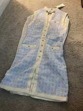 $4980 Gucci Short Tweed Dress, No Belt!! It 40