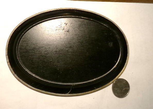 pre-pro CLYSMIC table waters NUDE GIRL & ELK oval tip tray WAUKESHA, WISCONSIN