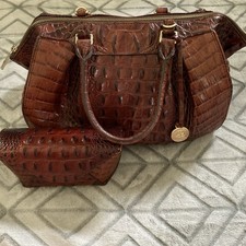 Brahmin Pecan Melbourne Alligator Satchel Zip...
