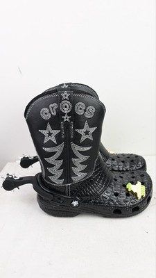 Crocs Limited edition cowboy boots in black size EU37/UK4/USW6