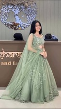 Heavy Boutique Butterfly Net Lehenga Choli With Sequins Coding Work Dupatta