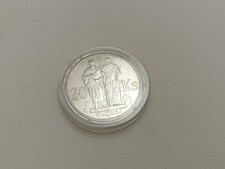 1941 Slowakische Republik 20 Kronen Gedenkmünze Kyrill Methodius Silber VZ