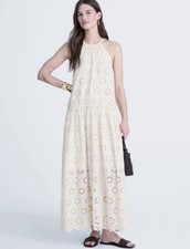Madewell Aubriella floral eyelet maxi dress women’s Size Small Drop waist