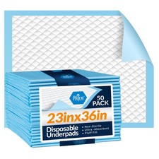 23" X 36" Super Absorbent Disposable Bed Pads for Adults, Kids, 50 Ct FAST SHIP