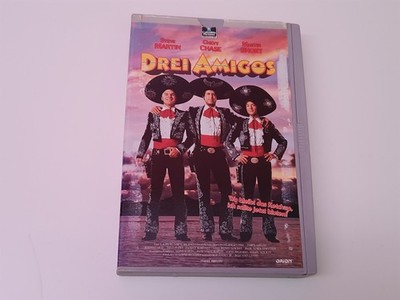 Drei Amigos 1986 VHS German PAL Video Hartbox Steve Martin Chevy Chase