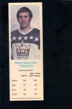 1970-71 DAD'S COOKIES HOCKEY CARD MIKE WALTON NM-MT MAPLE LEAFS