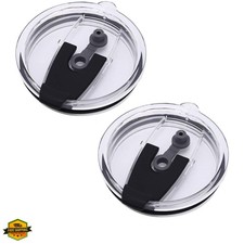 Replacement Tumbler Lids Spillproof 30 oz, Plastic Splash Resistant Lids Cove...