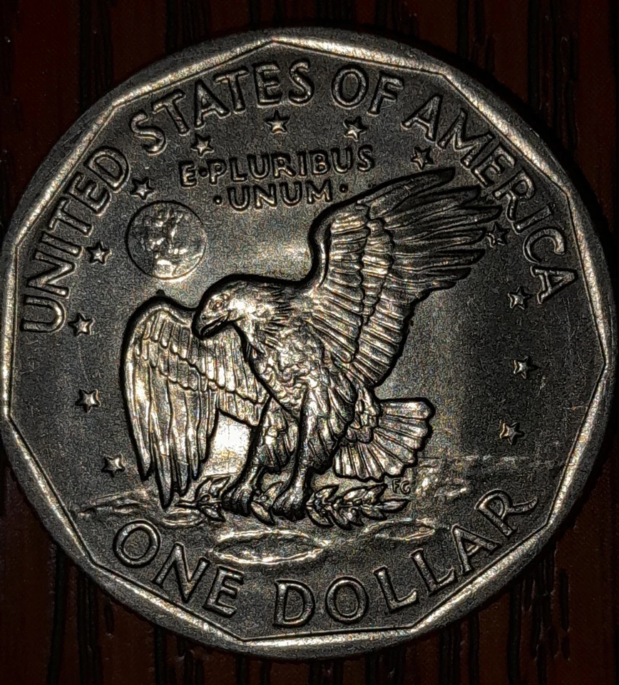 Susan B Anthony Dollar 1979 borde ancho "Cerca de fecha"  Foto 2 de 2