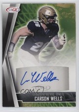 2022 SAGE Low Series Auto Black Carson Wells #A-CW Auto 18wa