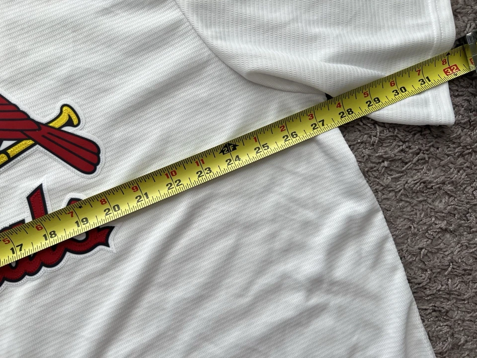 Nike Albert Pujols #5 St Louis Cardinals Talla 2XL Camiseta Blanca Botón Delantero Foto 4 de 4