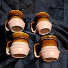 Rare Vintage Drip Glaze Mugs~Coffee Cups~Stoneware~MCM~Beauceware~Taiwan — photo 3