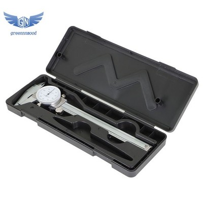 3PCS 6'' Carbon Steel Shockproof Dial Caliper. 001'' Of One Inch.High quality