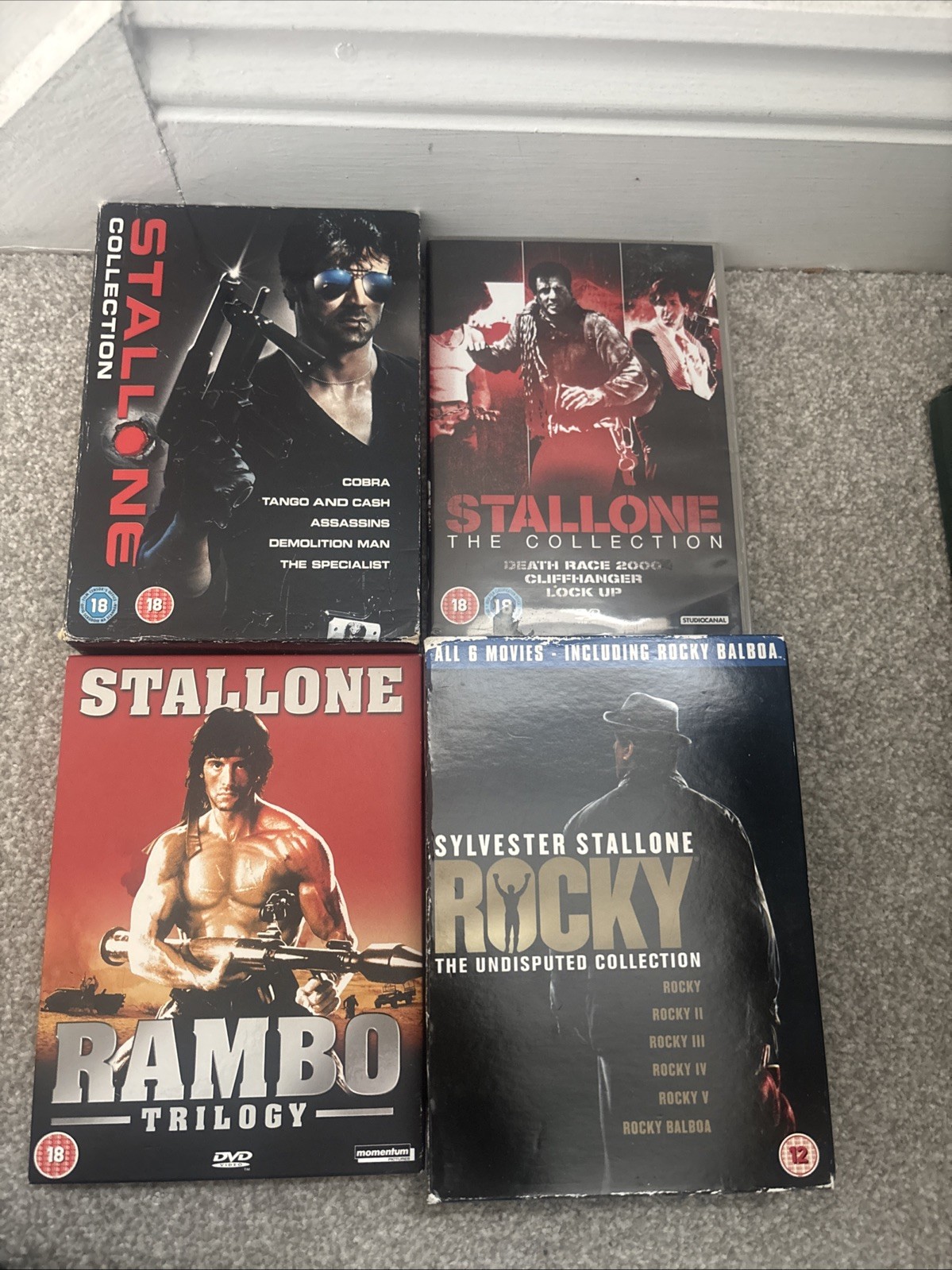 Sylvester Stallone Collection DVD X 17 Films , Rambo, Cobra , Lock Up , Rocky