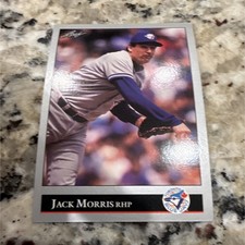 Leaf 1992 Jack Morris #425 Toronto Blue Jays MLB Baseball Card Base Set