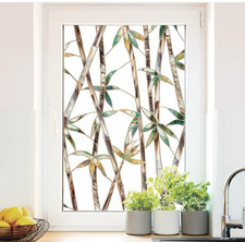 Artscape Bamboo Window Film 24x36 Multicolor Privacy Stained Glass 2 Rolls