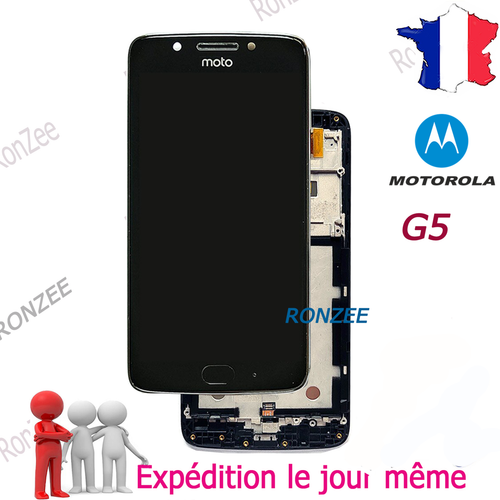 Écran Tactile Vitre Pour Motorola Moto G5 - Neuf, Compatible XT1671/XT1672/XT1676/XT1677