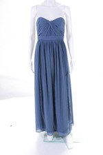 Jenny Yoo Womens Blue Aidan Gown Size 4