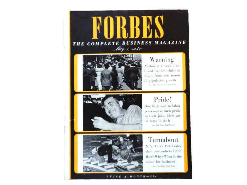 Forbes – May 1, 1940 – New York World’s Fair/More!!!