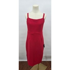 Lulu's Guessing Game Red Bodycon Midi Dress