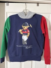 Polo Ralph Lauren Polo Bear Hoodie Youth Size Medium 10-12