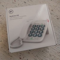 BT Big Button 200 Corded Telephone White