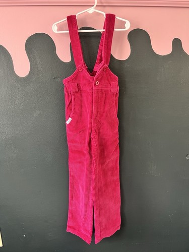 Premiere Vision Girls Overalls Pink Corduroy Size 6 Very slim fit - Picture 2 of 3