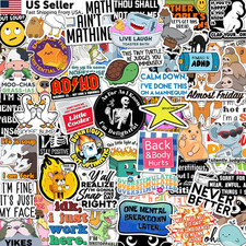 73 Pcs Funny Stickers for Adults Dirty Humor, Water Bottles Multicolor