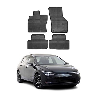 OMAC Gummi Fußmatten für VW Golf 2019-2026 Automatten Gummi TPE Schwarz 4tlg