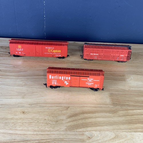 Tyco Roco Ho Scale Santa Fe El Capitan Box Car ATSF 49277 19720 56108 3er Set | Zustand: Used