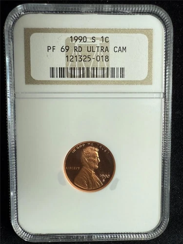 1990 S LINCOLN CENT PROOF 1C PF69 RD ULTRA CAMEO UCAM NGC PR69 DCAM SKU 3743